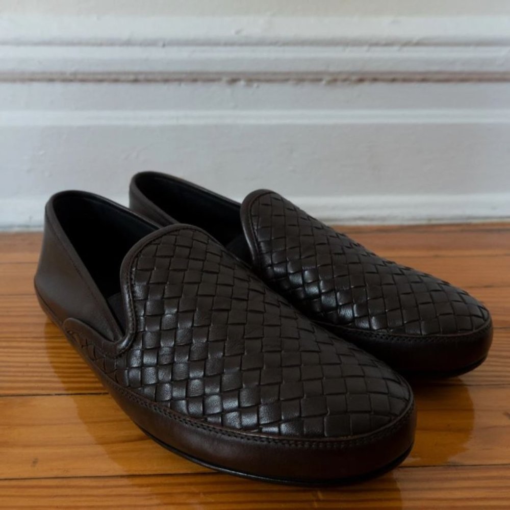 Bottega Veneta - Men's Brown - Intrecciato Woven -